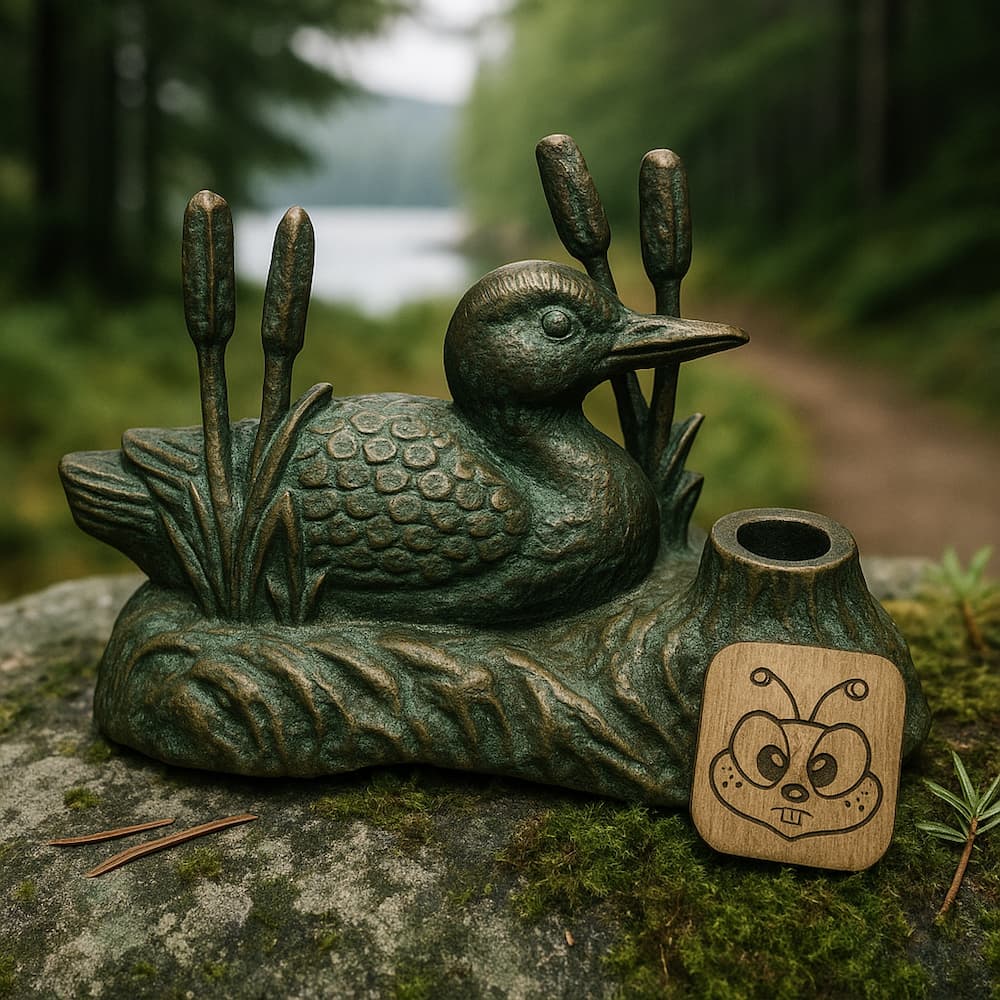 Paines Loon Brass Incense Holder