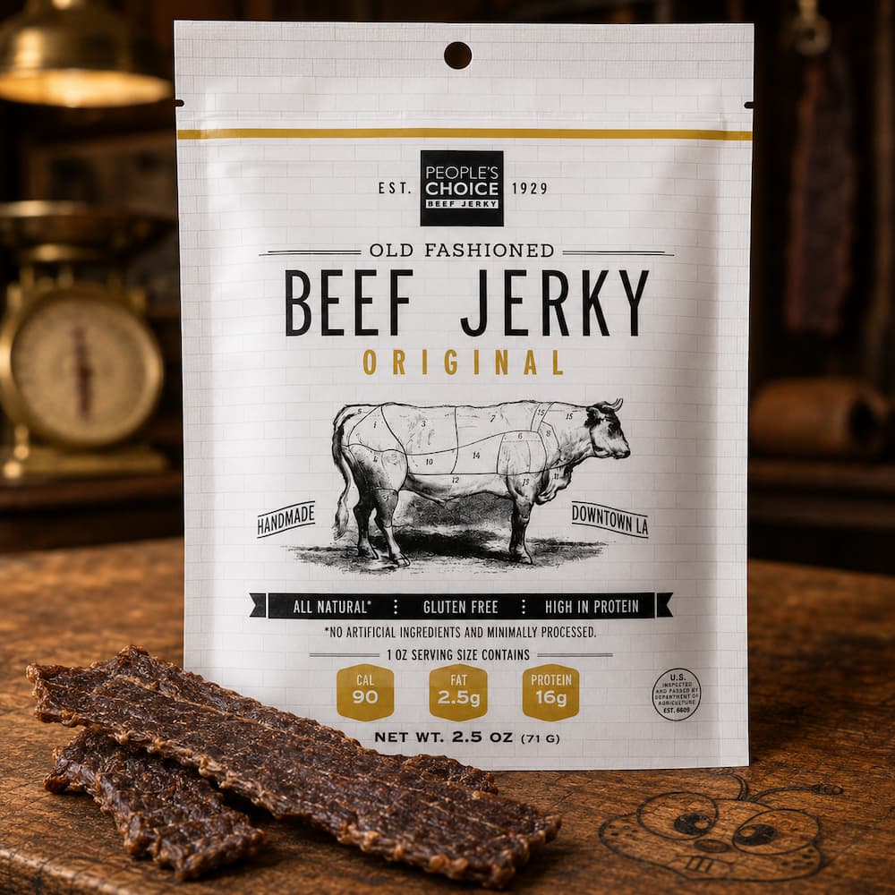 Peoples Choice Old Fashioned Original Beef Jerky 2.5oz