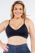 Plus Size Seamless Bralette Black
