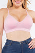 Plus Size Seamless Bralette Pink