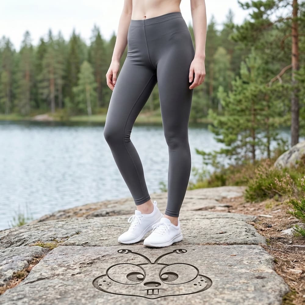 Premium Microfiber Leggings Ash Grey