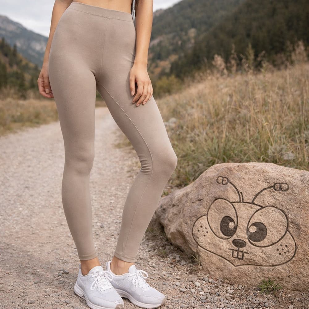 Premium Microfiber Leggings Ash Mocha