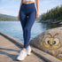Premium Microfiber Leggings Light Navy