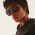 Quay Backstage Pass Black Polarized Lens Model Side