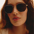 Quay Big Time GoldFrame Smoke Lens polarized Front Model