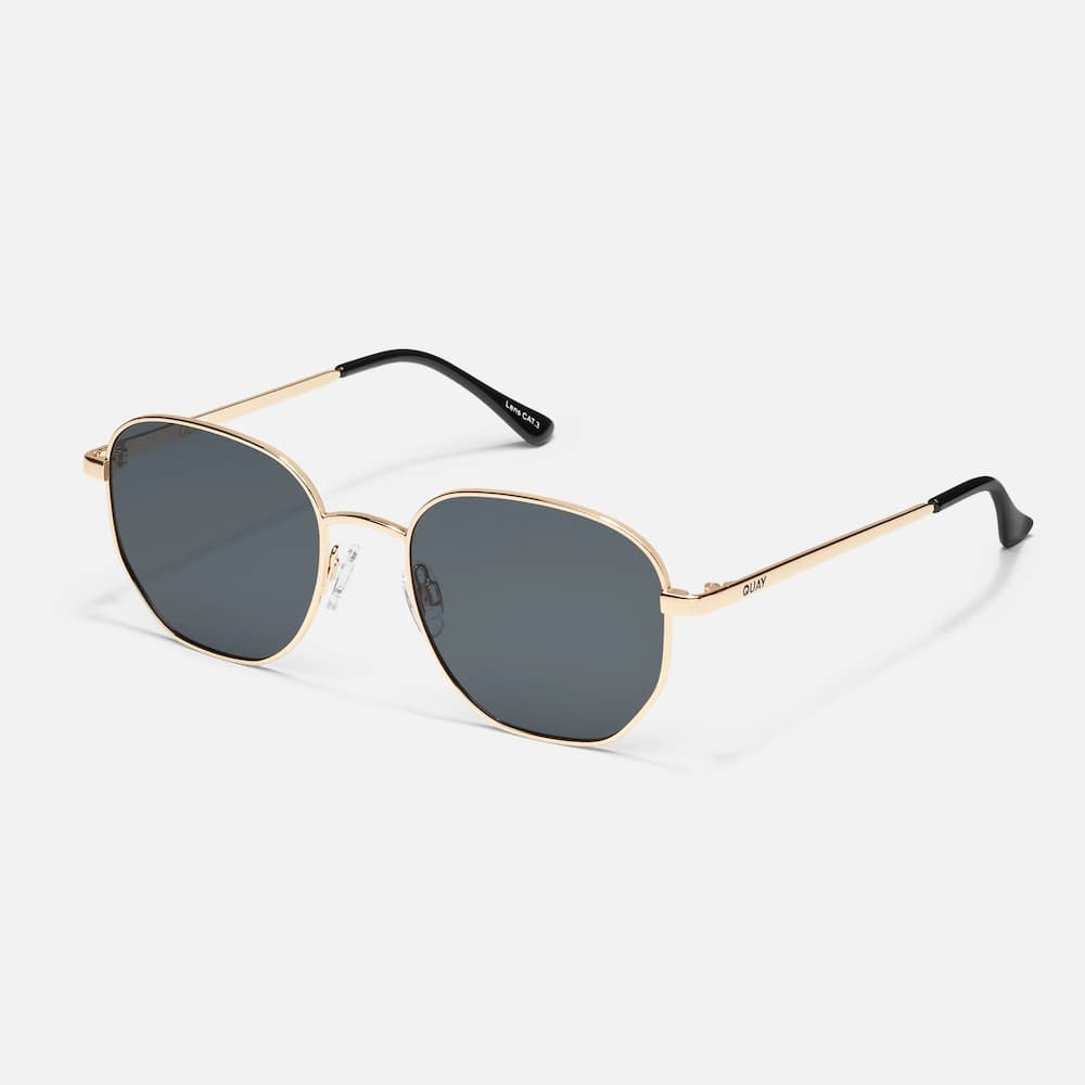 Quay Big Time GoldFrame Smoke Lens polarized Side
