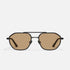 Quay En Route Matte Black Tan Front