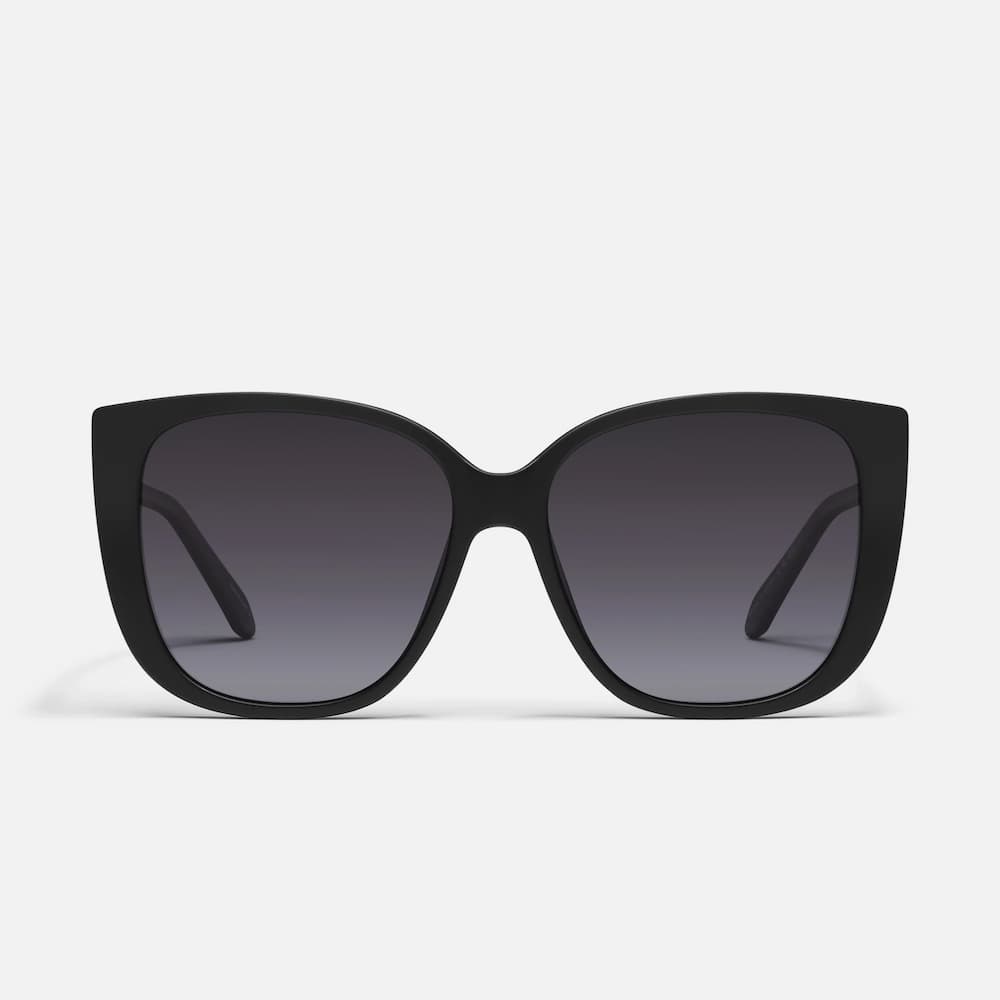Quay Ever After Matte Black Smoke Polarized Front