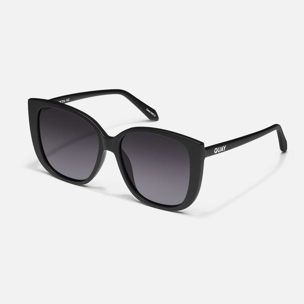 Quay Ever After Matte Black Smoke Polarized Side