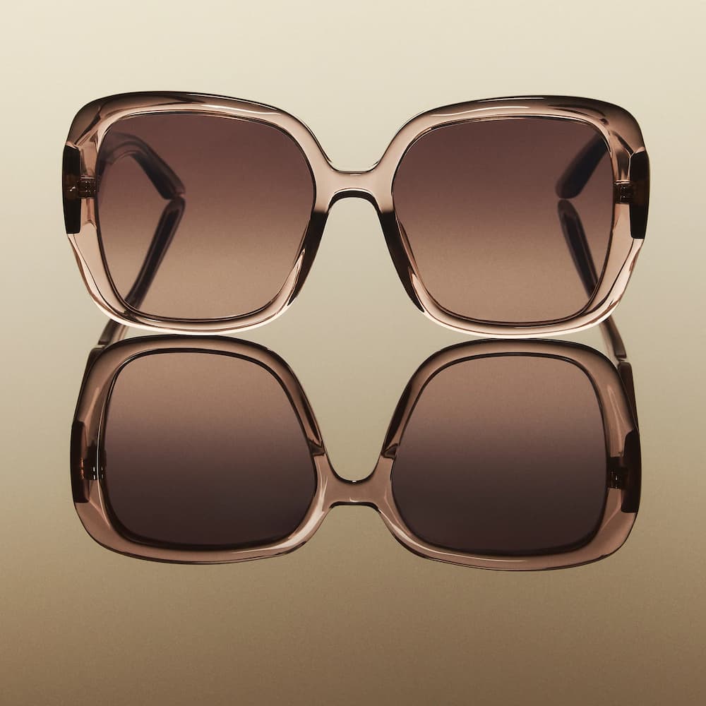 Quay Full Glam Doe Brown Frame