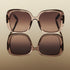 Quay Full Glam Doe Brown Frame