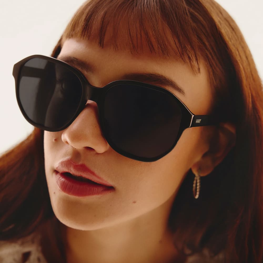Quay Guess Again Black Smoke Polarized Front Model