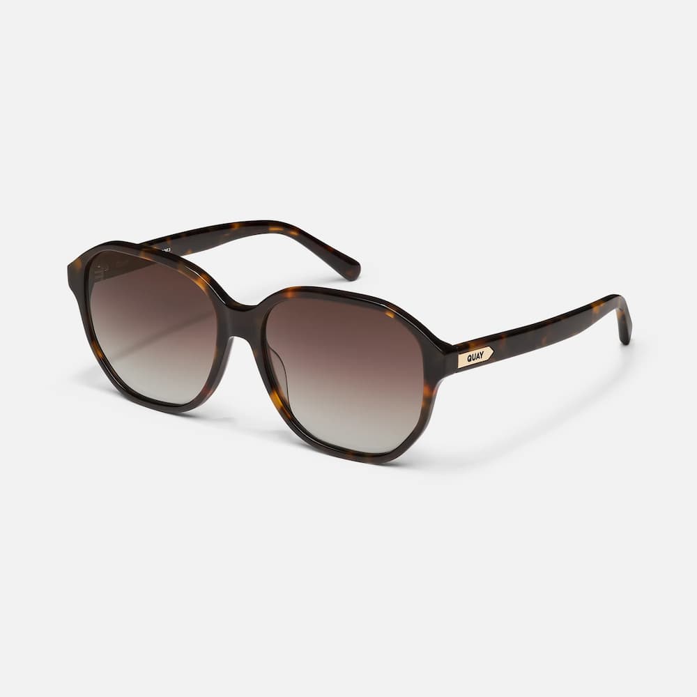 Quay Guess Again Brown Tortoise Side
