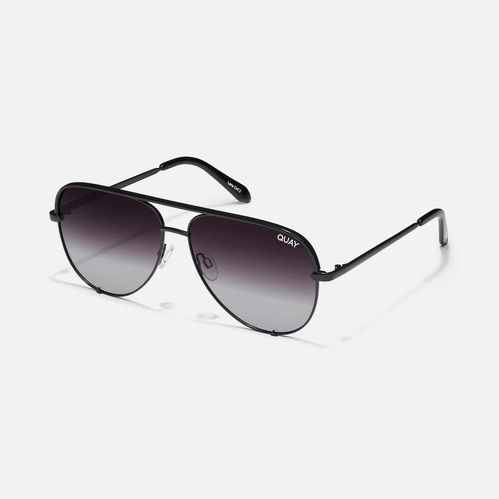 Quay High Key Black Fade Polarized Side