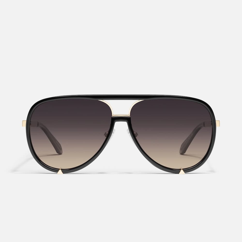 Quay HighProfile Black Polarized Lens Front