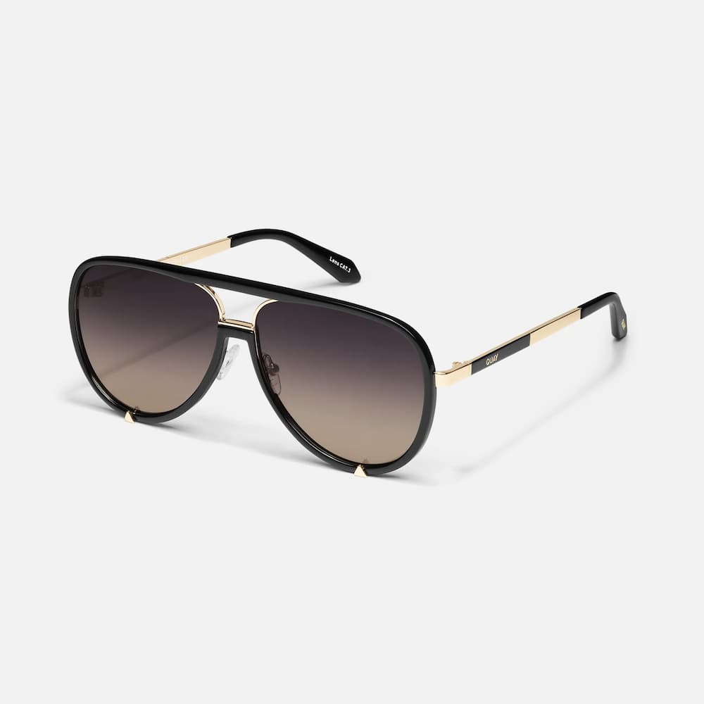 Quay HighProfile Black Polarized Lens Side