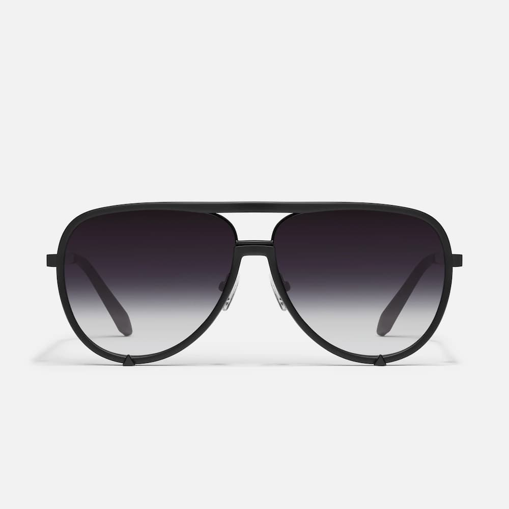Quay High Profile Matte Black Fade Front