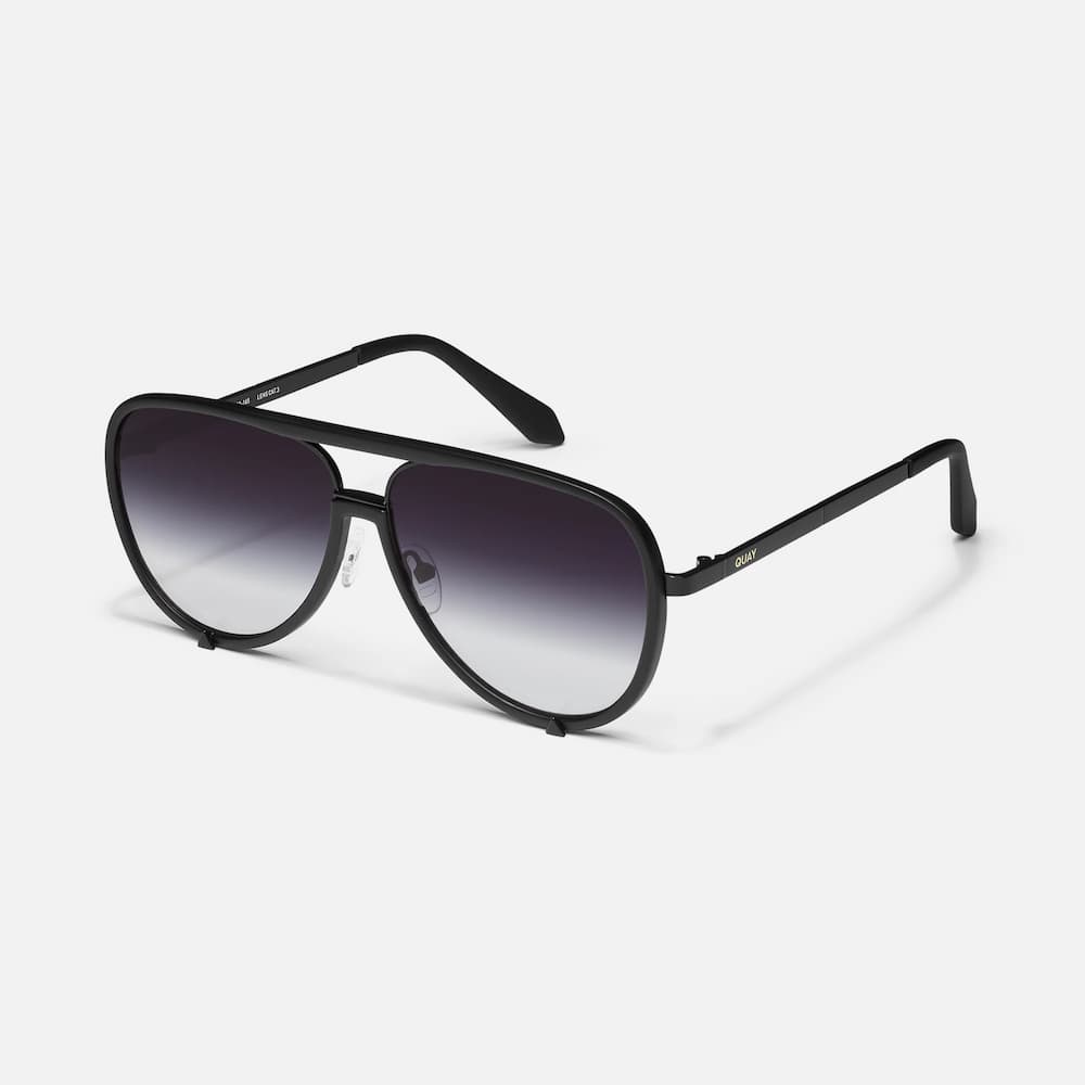 Quay High Profile Matte Black Fade Side