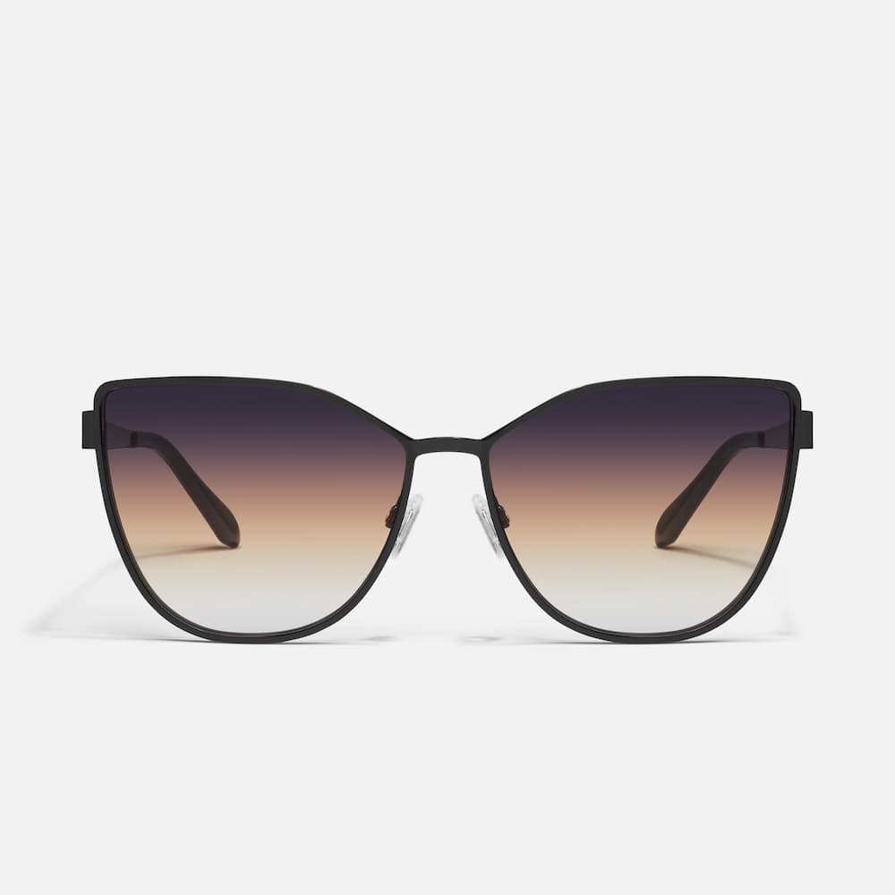 Quay In Pursuit Black Frame Poppy Lens Front