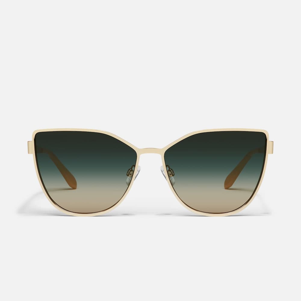 Quay In Pursuit Gold Frame Palm Lens Front