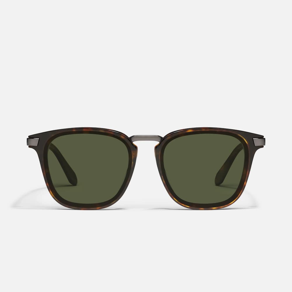Quay Jackpot Remixed Tortoise Frame Green Polarized Lens Front