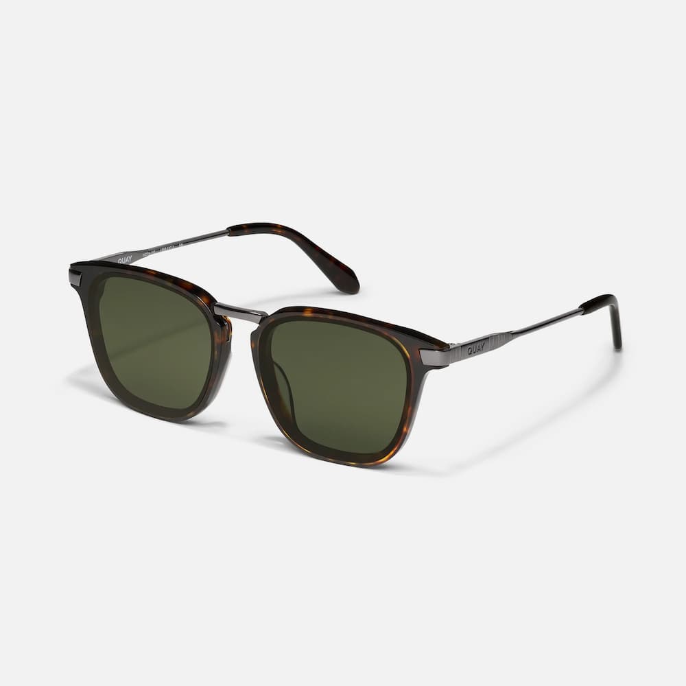 Quay Jackpot Remixed Tortoise Frame Green Polarized Lens Side