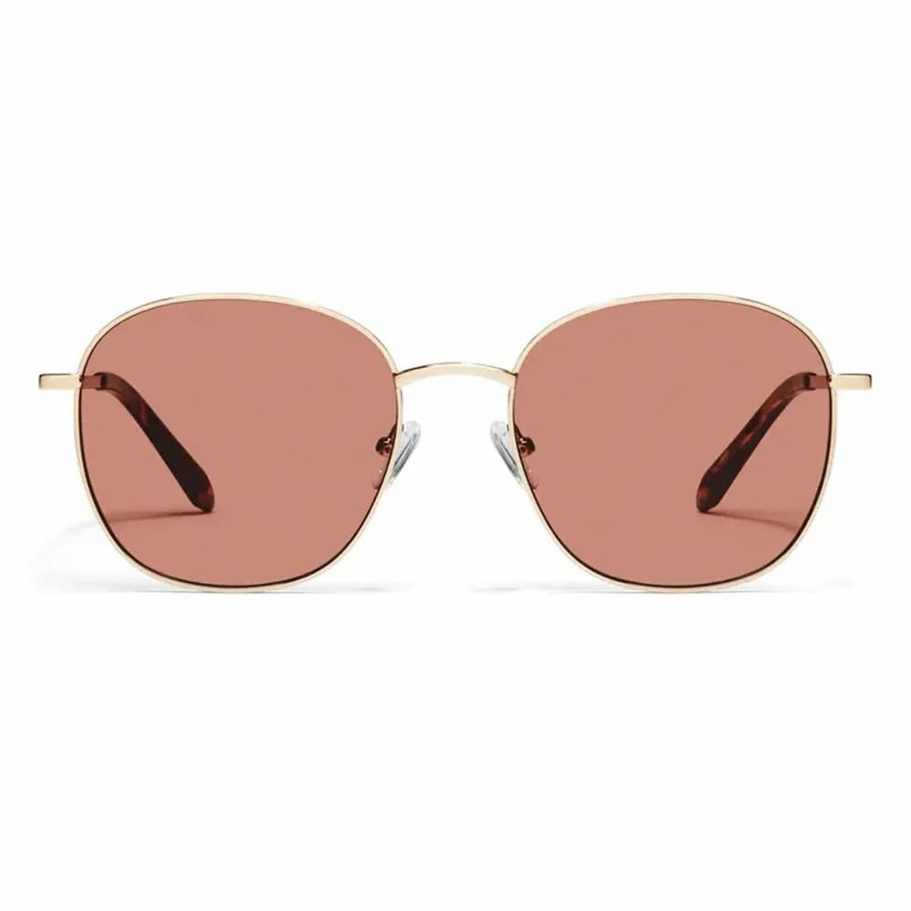 Quay Jezabell Gold Frame Apricot Lens Front