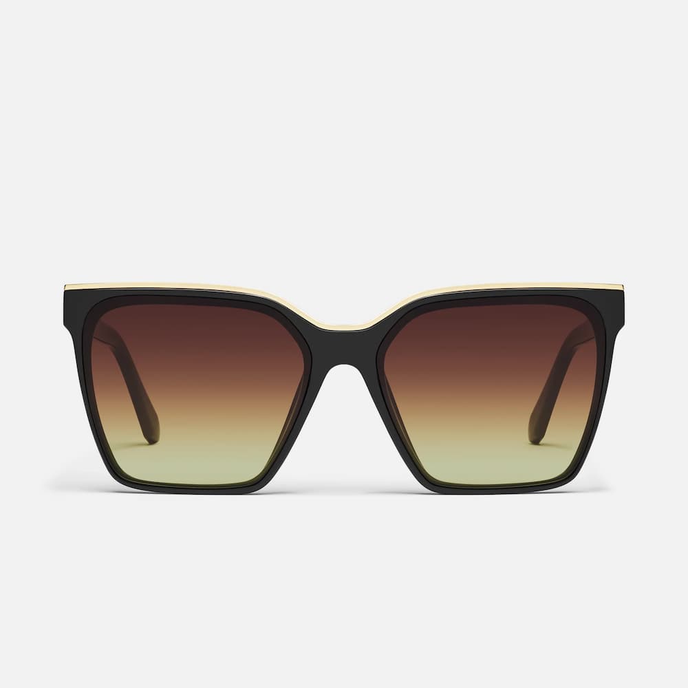 Quay Level Up Black Brown Yellow Front