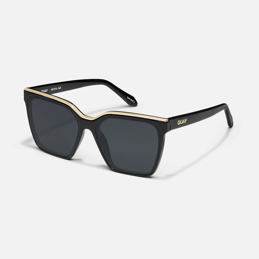 Quay Level Up Black Gold Polarized Side