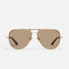 Quay Open Tab Gold Doe Tan Front