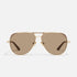 Quay Open Tab Gold Doe Tan Front