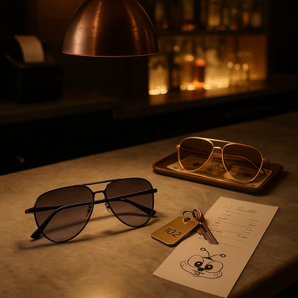 Quay Open Tab Sunglasses