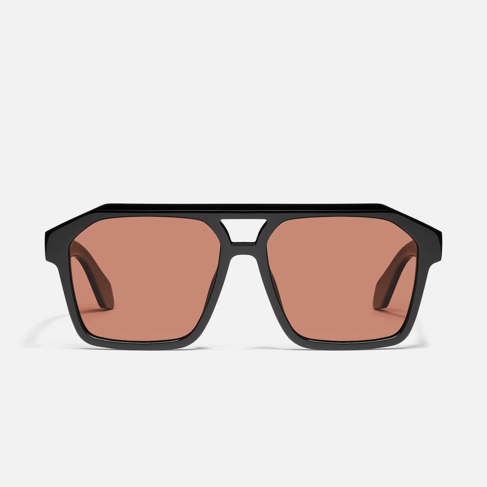 Quay Soundcheck Black Apricot Polarized Front