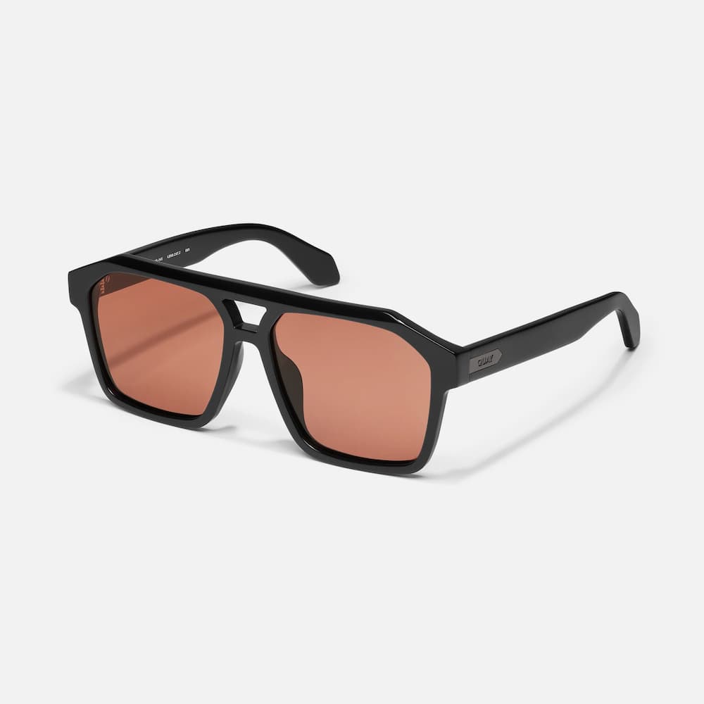 Quay Soundcheck Black Apricot Polarized Side