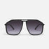 Quay Studio Sesh Black Frame Smoke Lens Front