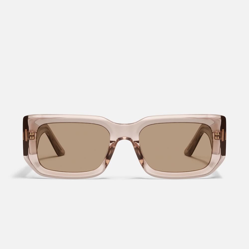 Quay Tell Me More Doe Frame Tan Lens Front