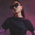 Quay Tempted Black Frame Smoke Lens Front Model