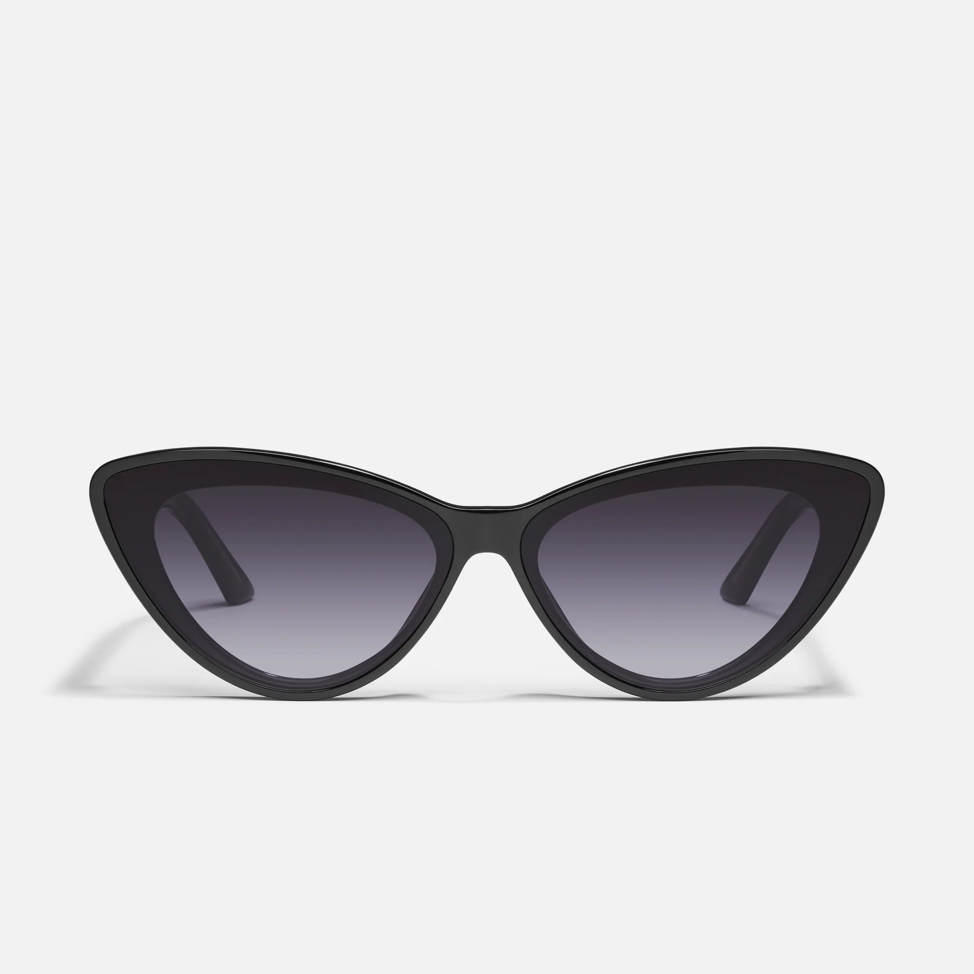 Quay Tempted Black Frame Smoke Lens Front