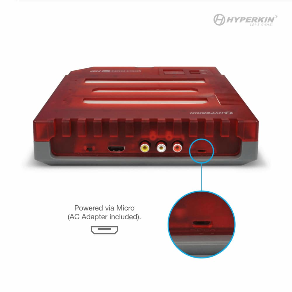 RetroN 3 HD 3-in-1 Retro Gaming Console Jasper Red Micro USB