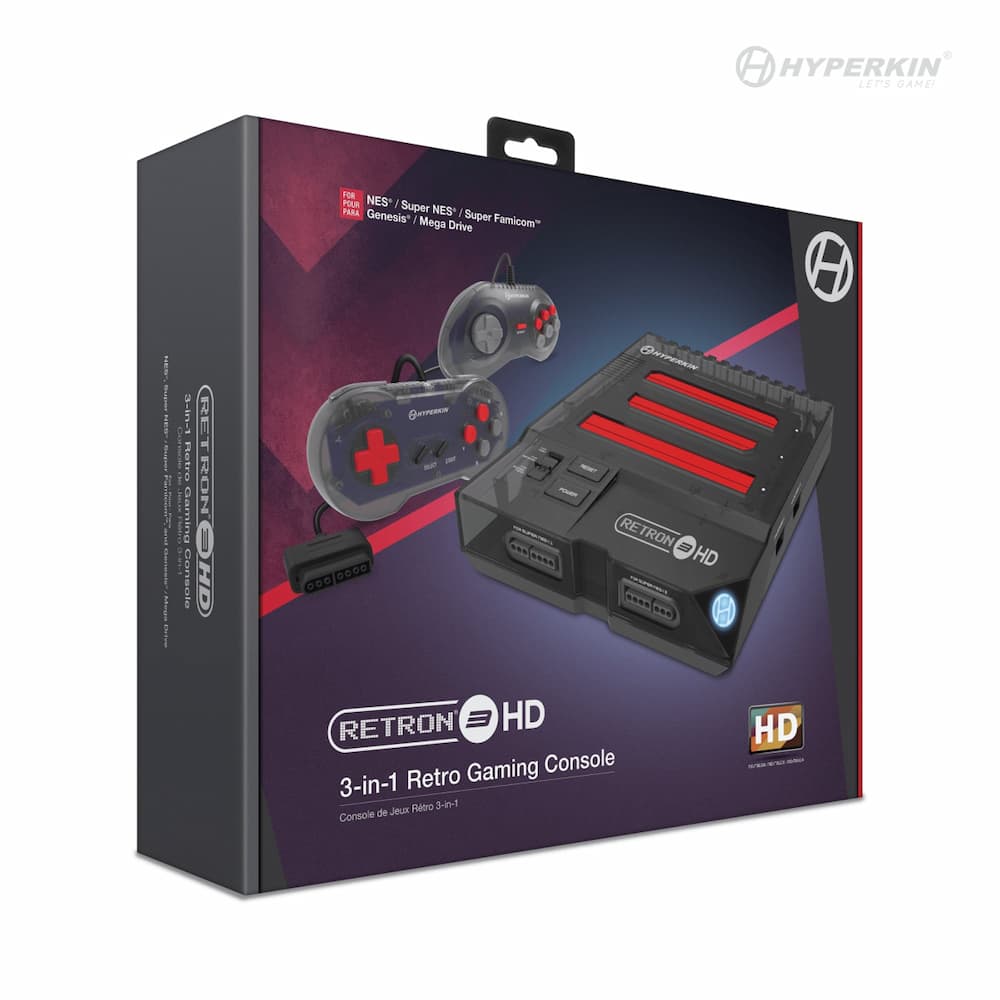 RetroN 3 HD-3-in-1 Retro Gaming Console Space Black Box