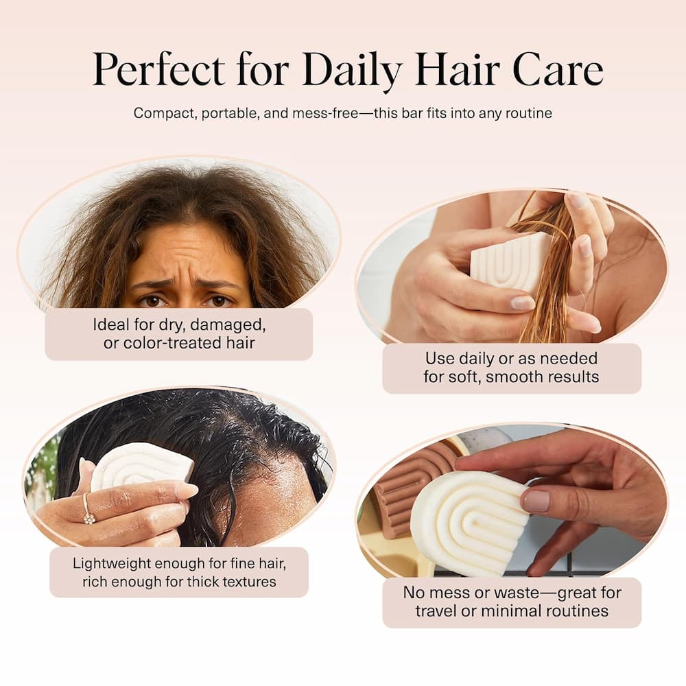 Rice Water Conditioner Bar for Hair Growth Daily Care