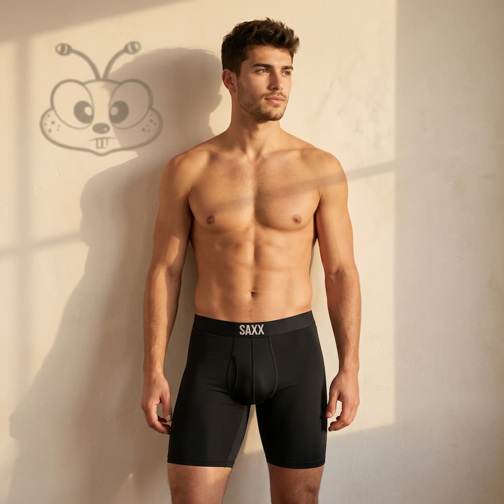 SAXX Underwear Smooth Flex Light Compression Long Boxer Brief