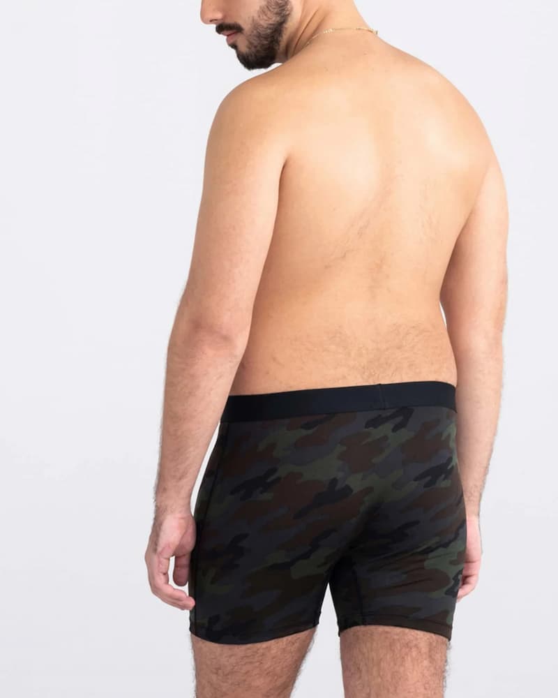 Saxx Daytripper Comfort Stretch Boxer Brief Black Ops Camo Back