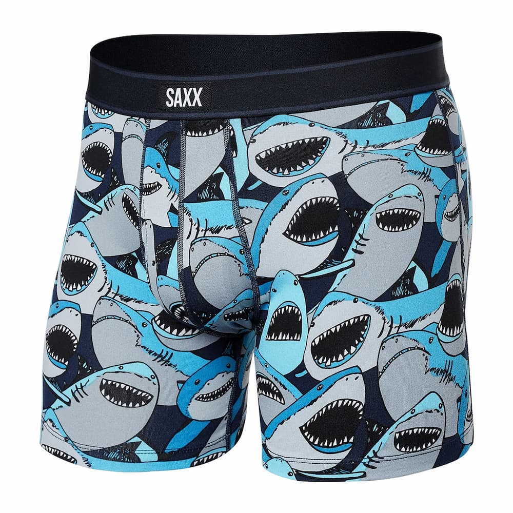 Saxx Daytripper Cotton Boxer Shark Tank Camo Navy