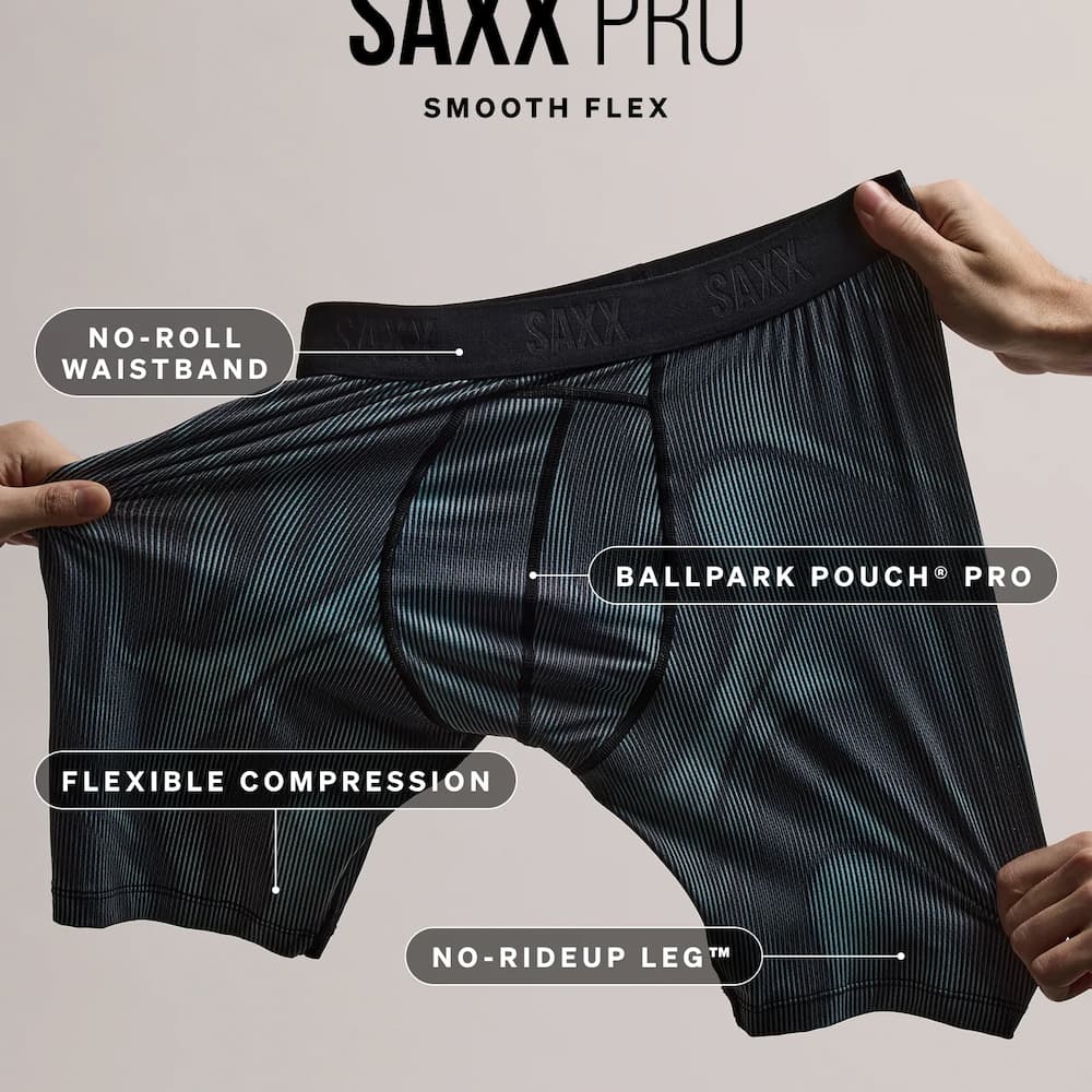 Saxx Smooth FlexLight Compression Infographic