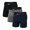 Saxx Vibe Xtra Soft Boxer Black Grey Heather Navy 3Pack
