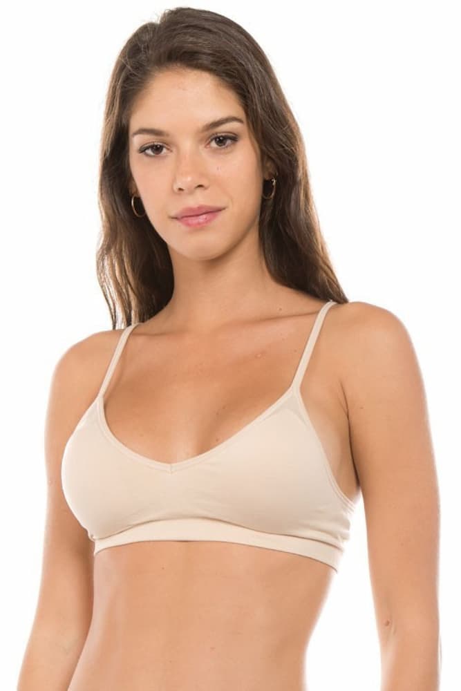 Seamless Bra Beige Model