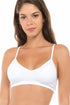 Seamless Bra Black White Model View