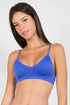 Seamless Bra Blue Model