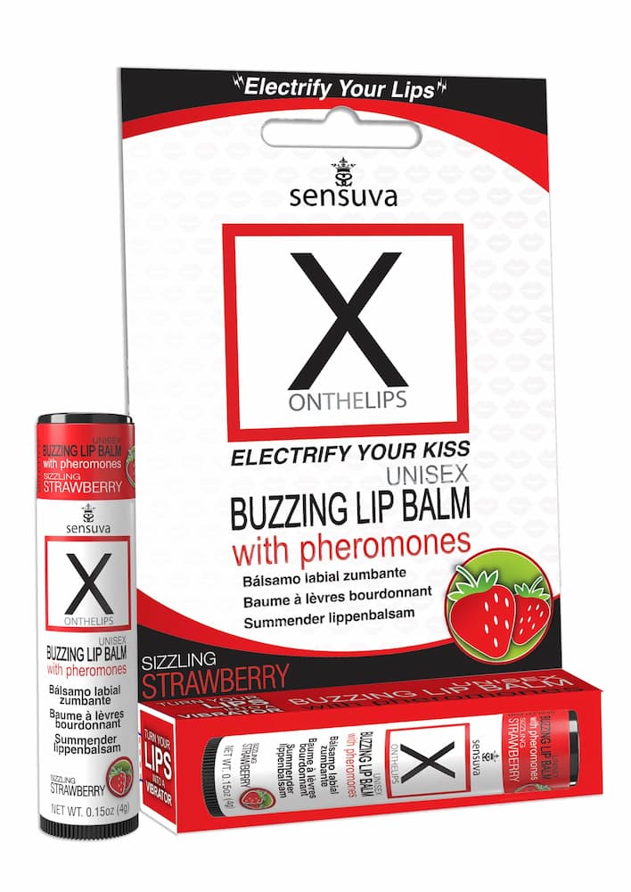 Sensuva Buzzing Lip Balm Strawberry Package